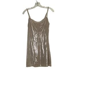 Victoria's Secret Intimate Sleepwear Lingerie Night Dress Gold Metal Sz Small